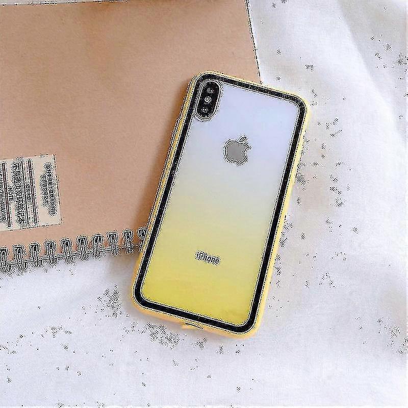 Gradient Acrylic Xs/xr Transparent Rainbow Soft S(yellow)