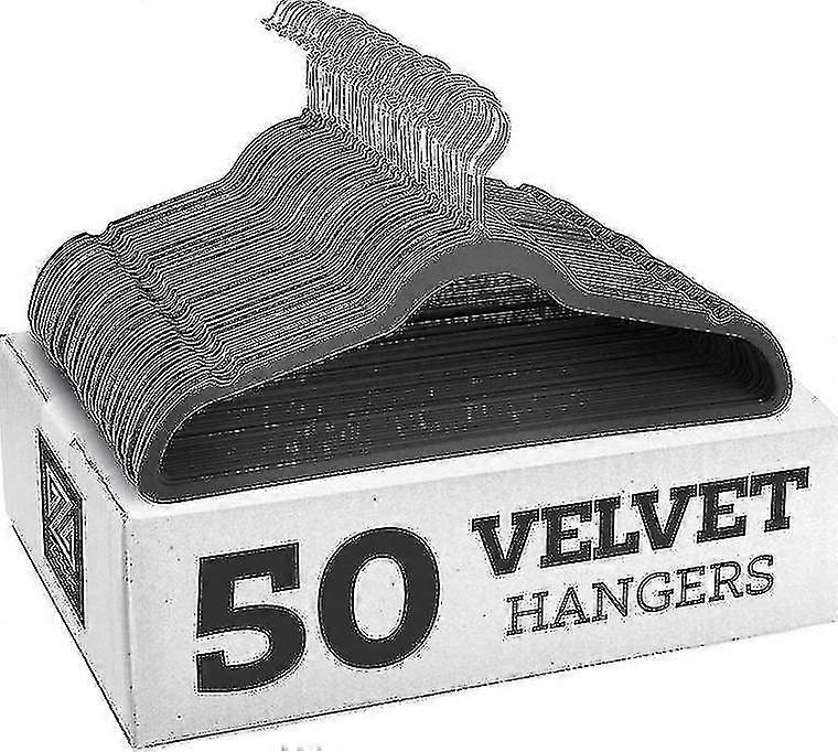 10er Pack rutschfeste Samtbügel - Anzug Kleiderbügel