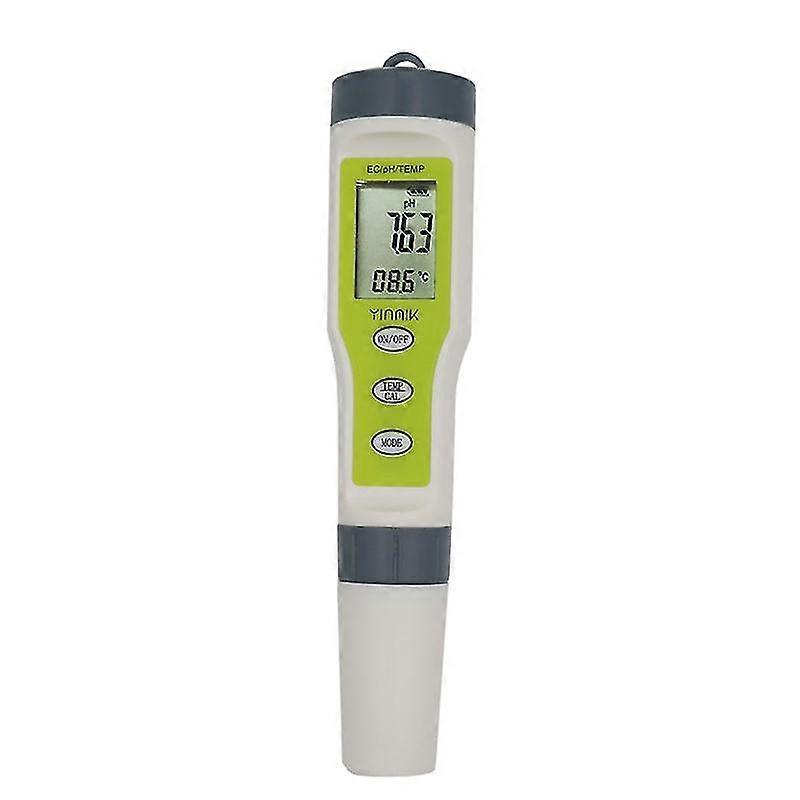 Digital Ph Meter Large Waterproof Pen Water Quality Tester 4 In 1with Auto Calibration Function 0-14 Ph Range Tester Kit
