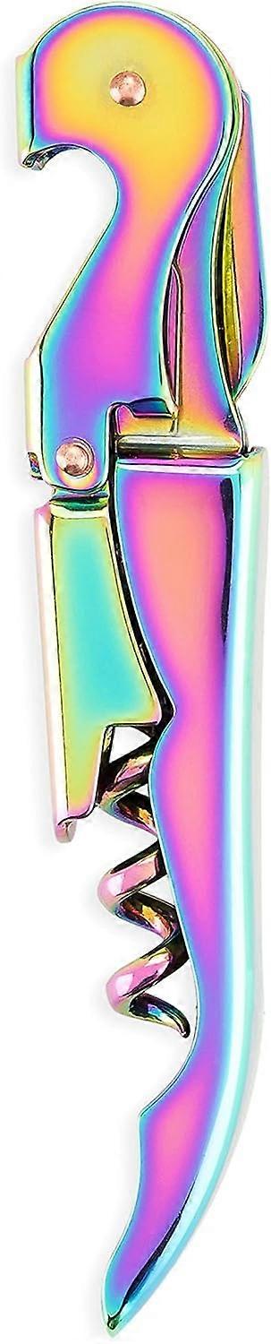 Double Hinged Bottle Opener, Cute Rainbow Colored Wine Bottle Ope