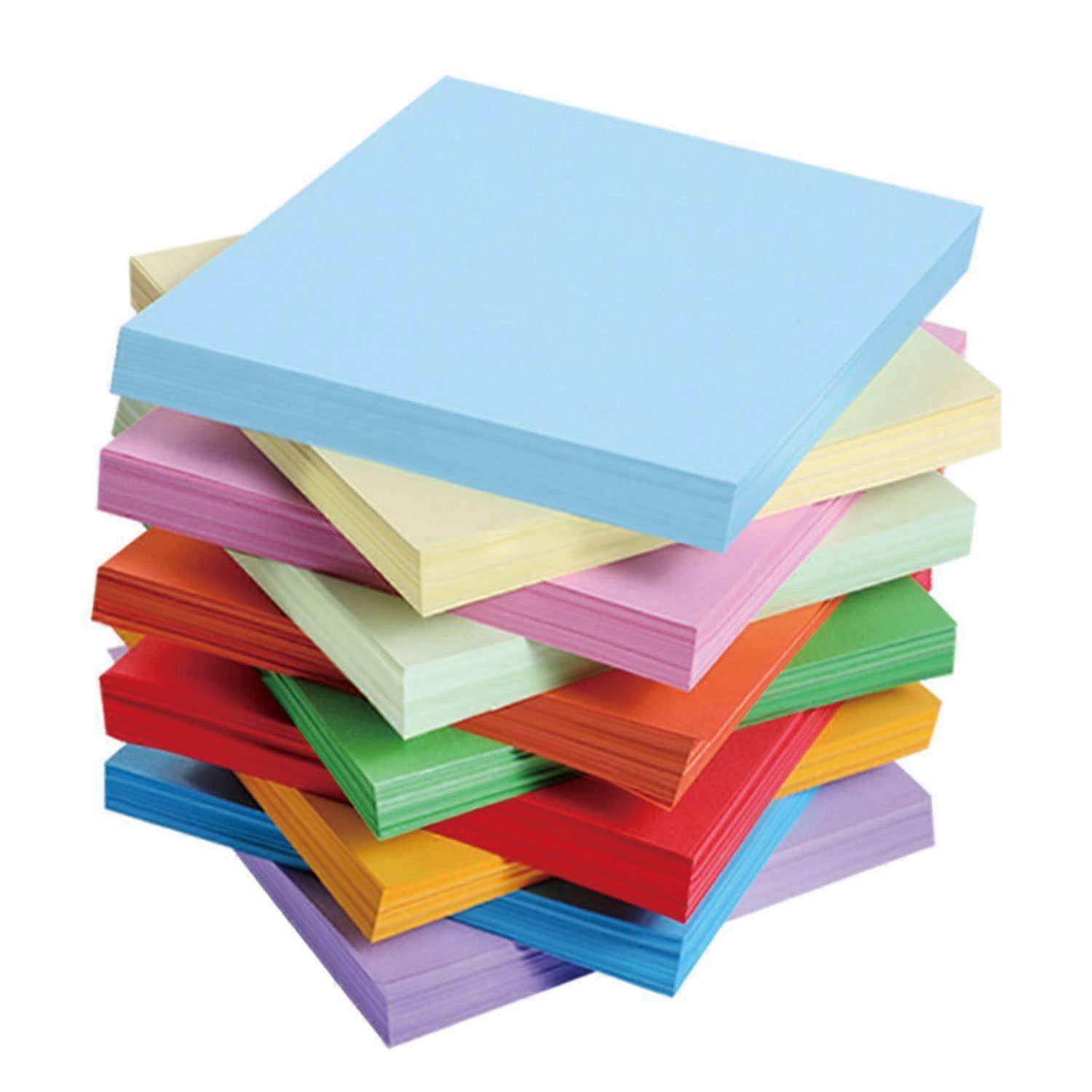 100 Sheets Coloured 15*15 Pack Handmade Paper for DIY Arts