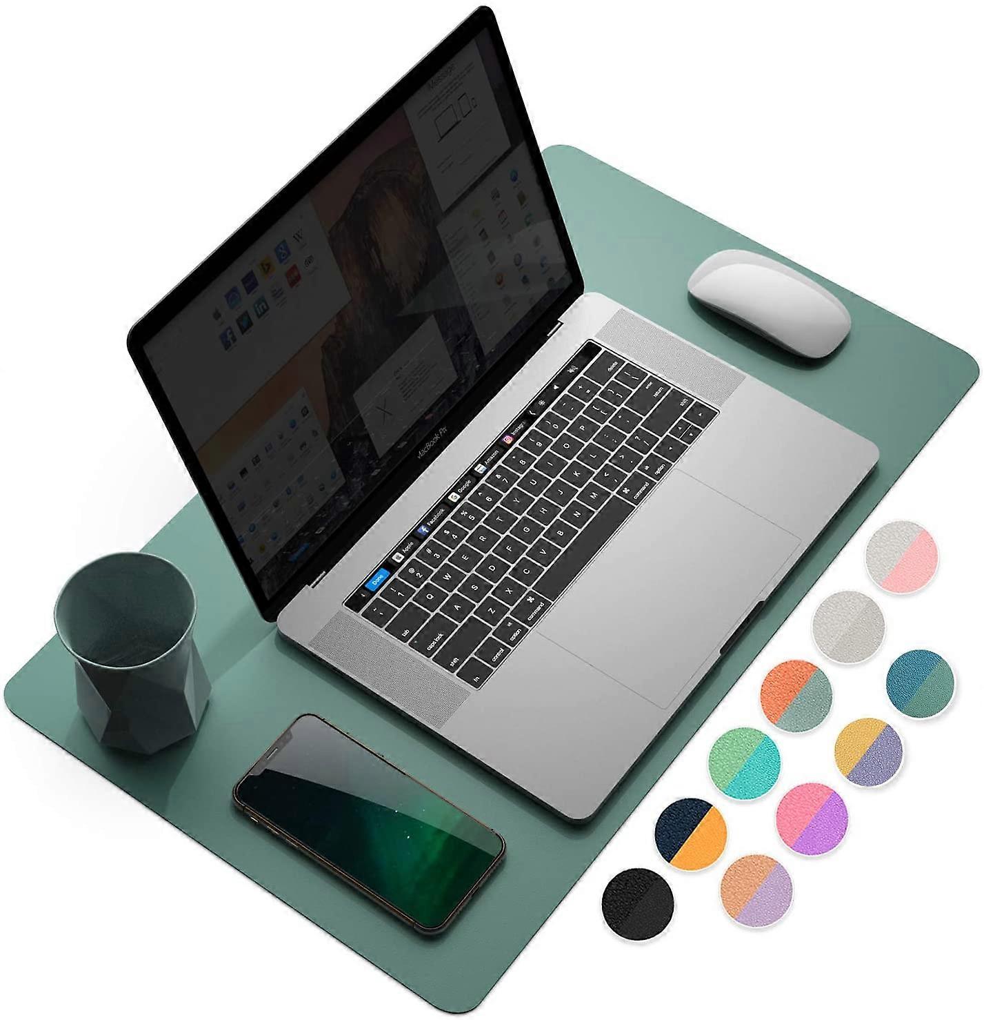 Multifunctional Office Desk Pad, Ultra Thin Waterproof PU Leather Mouse Pad