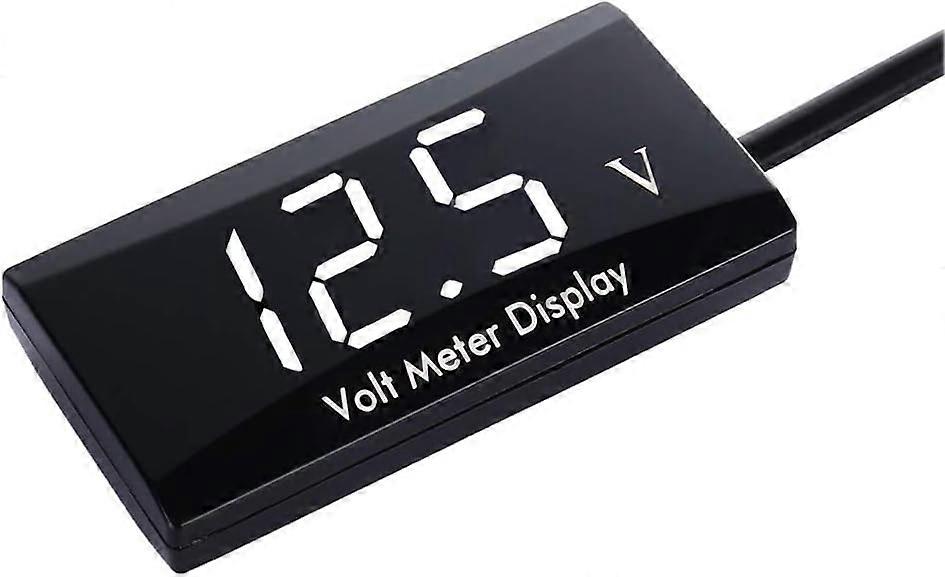 DC 12 V Car Digital Voltmeter Voltage display meter for Car Motorcycle  White LED