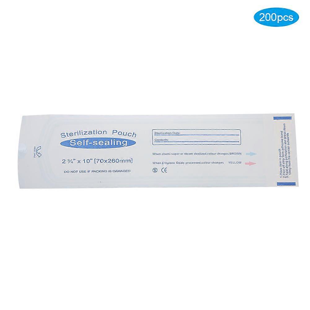 200pcs box 70 x 260mm Self Sealing Pouches Dental Pouches Bags Accessory