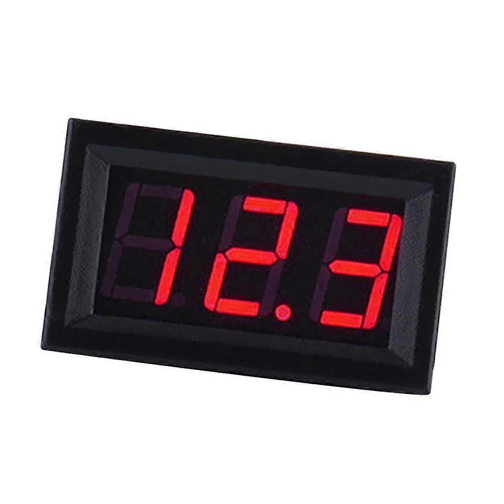 3-Draht-LED-Digitalanzeige Volt-Spannungsmesser Voltmeter Automotor 0,56 '' Rot