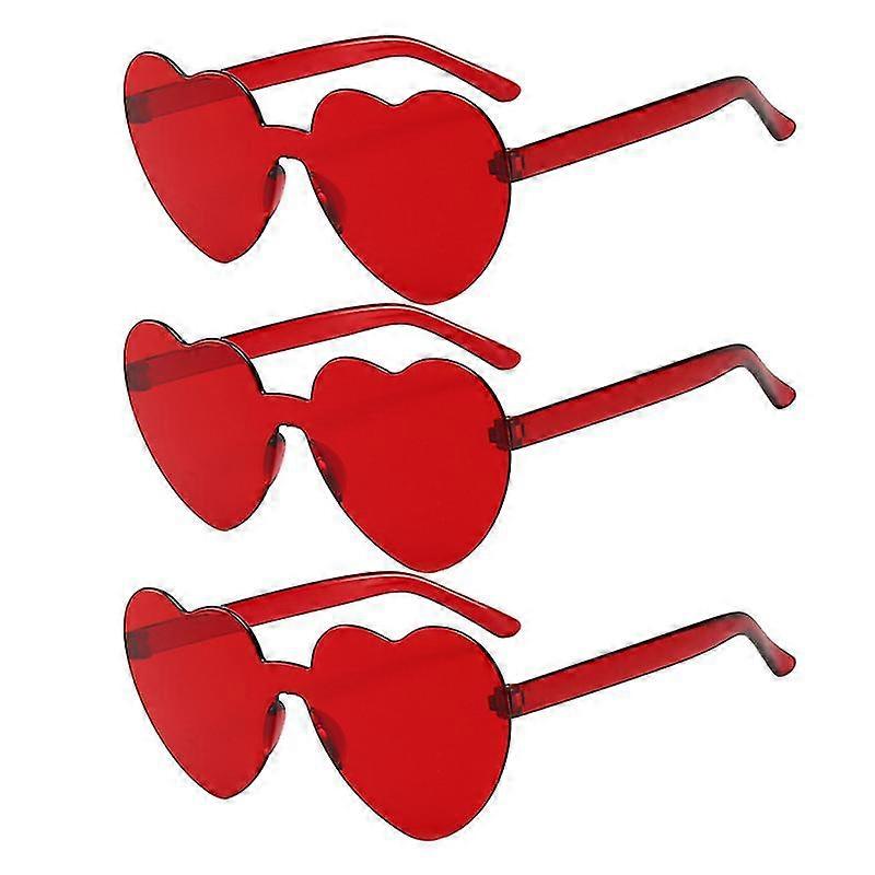 3pcs Heart Glasses