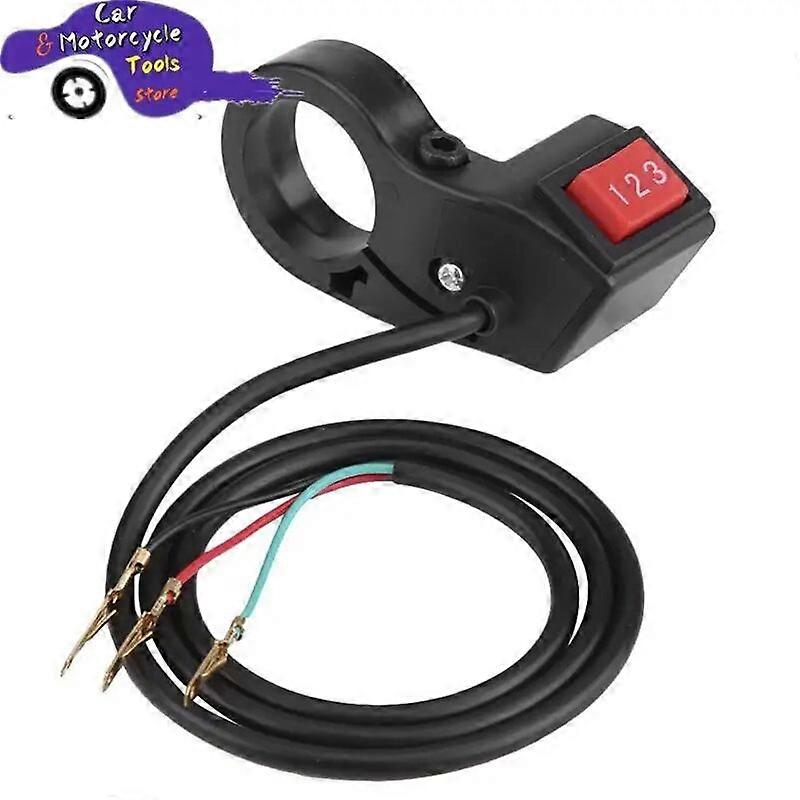 1pc 22mm 7/8in Electric 3 Speed Module Handlebar Switch Shift for Motorcycle Scooter Motorcycle Switch