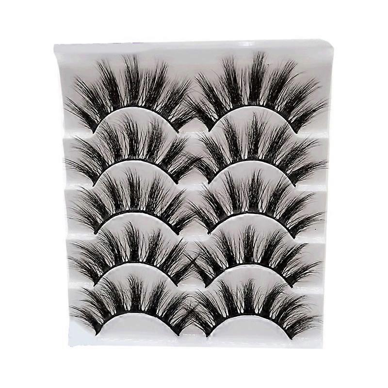False Eyelashes Fluffy 5 Pairs Set Natural Looking Reusable Natural Eyelash