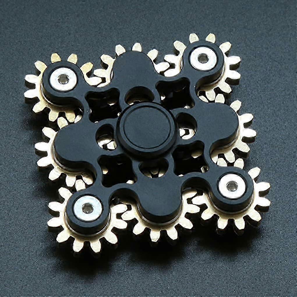 Fidget Spinner Gears Linkage Fidget Gyro Toy Metal Hand Spinner Spins Long Time Edc Focus Meditation Break Bad Habits Adhd