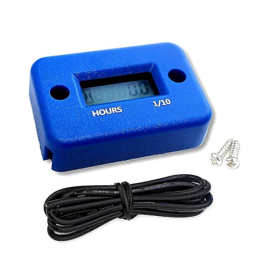 Waterproof Digital Hour Meter DisplayLCD Portable Engine Hour Meter for Motorcycle/Boat Engines Counter Hour Meter~24210