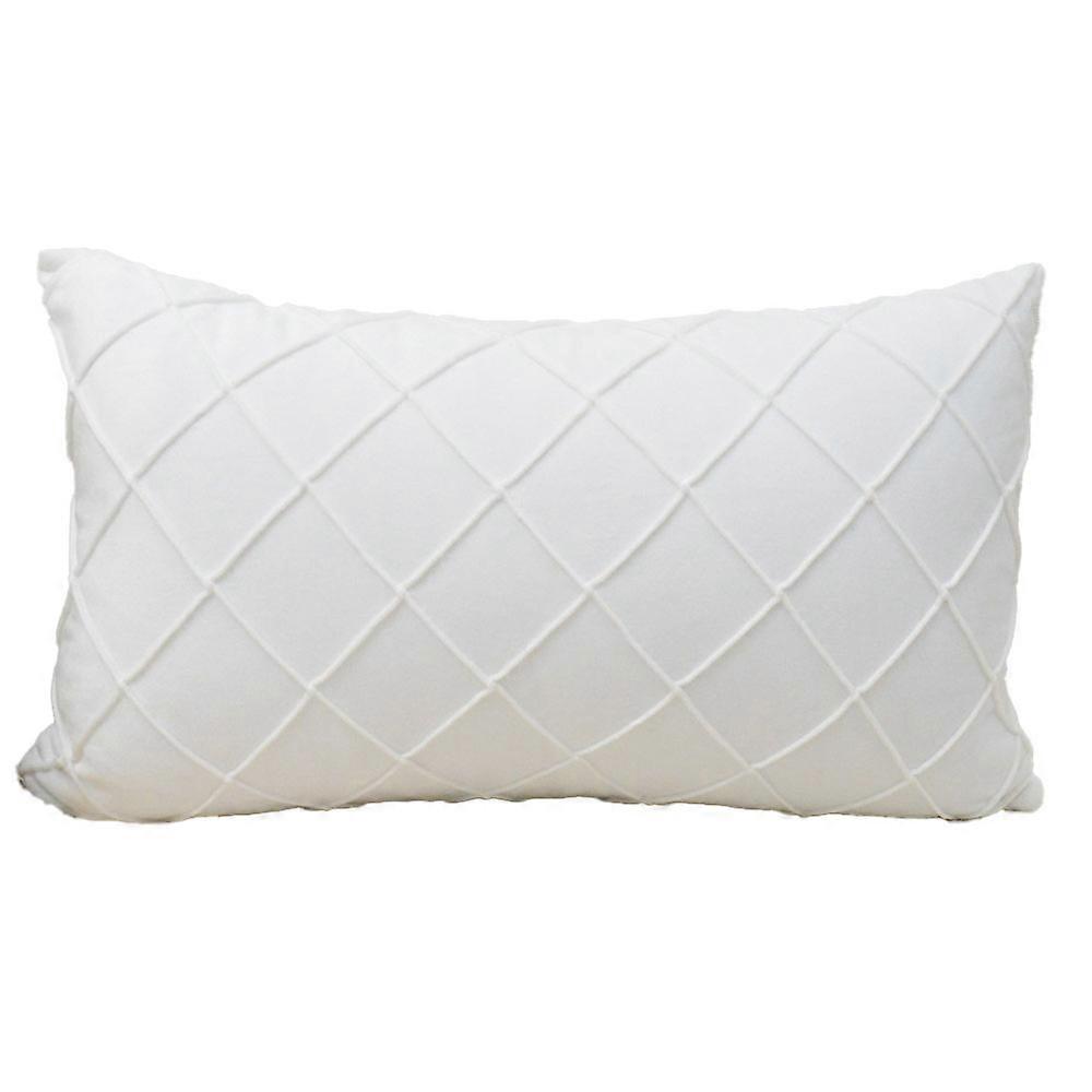 Simple solid color rectangular pillowcase with striped pattern
