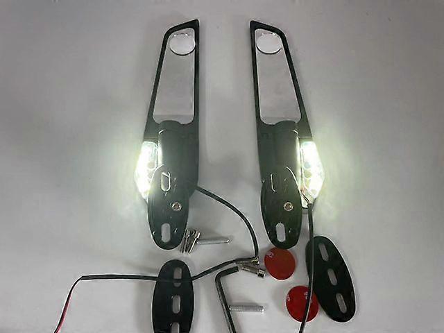 Modified Motorcycle 2PCS Rearview Mirrors Wind Wing Adjustable Rotating Side Mirrors For SUZUKI GSXR1000 K1 K2 K3 K4 K5 K6 K7 K8