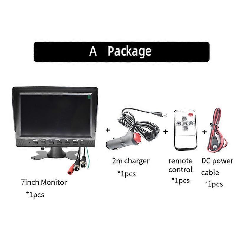 12-24V AHD 7インチカーモニターディスプレイ車両リアビューバックアップカメラシステムトラック/トレーラー/ RV /ピックアップ1024x600p IPSスクリーン用