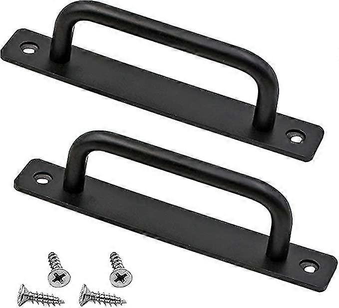 Door Handle,2 Pcs Heavy Duty Barn Door Handle Sliding Door Handle Push Door Handles with Back Plate