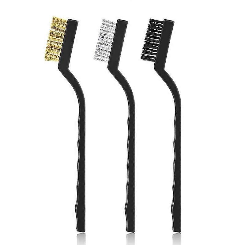 3D Printer Cleaner Tool Copper / Steel/ Nylon Wire Brushes Set for Nozzle Block