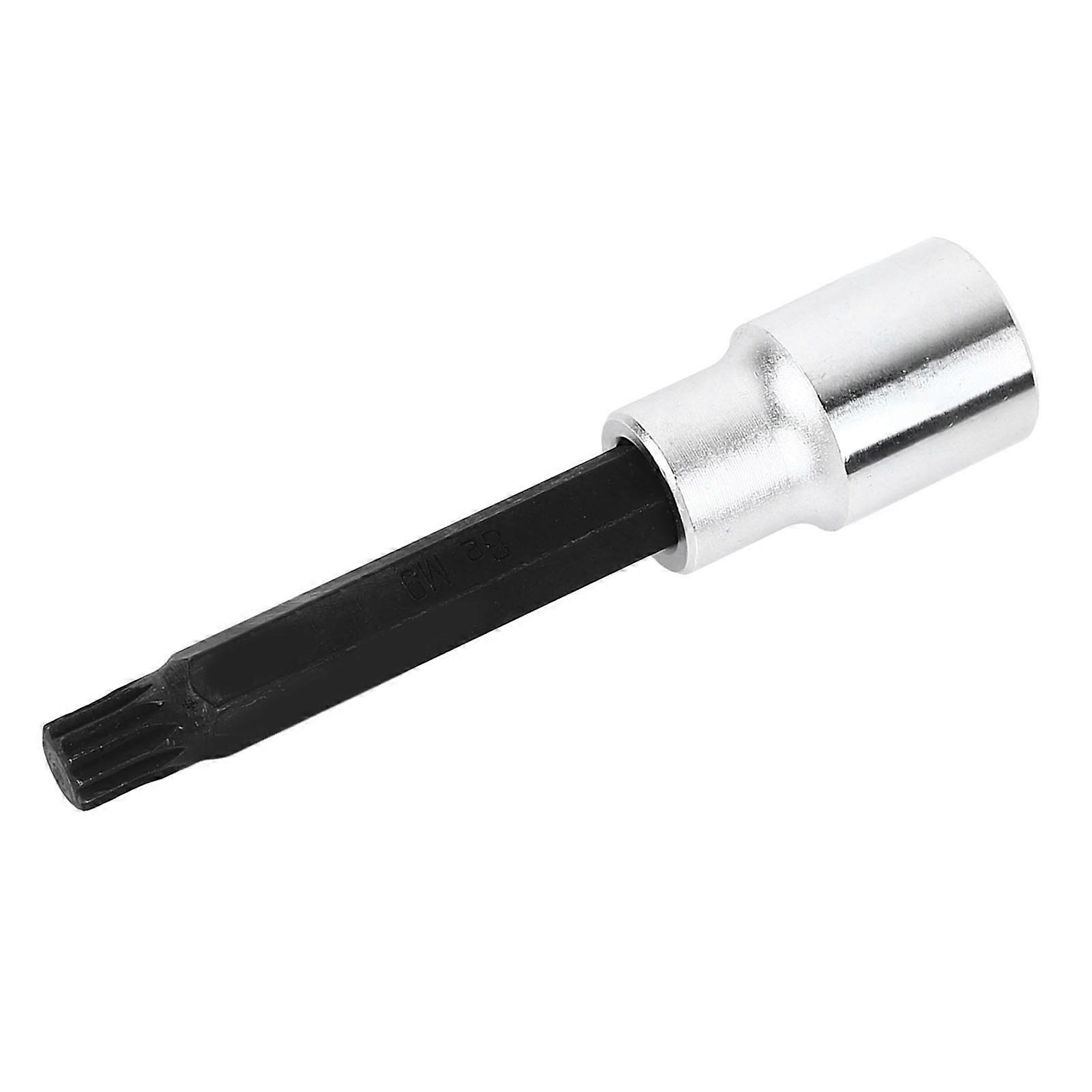 M9 12 Spline Chrome Vanadium Steel Advisable M9 Bit Socket for Precision DIY