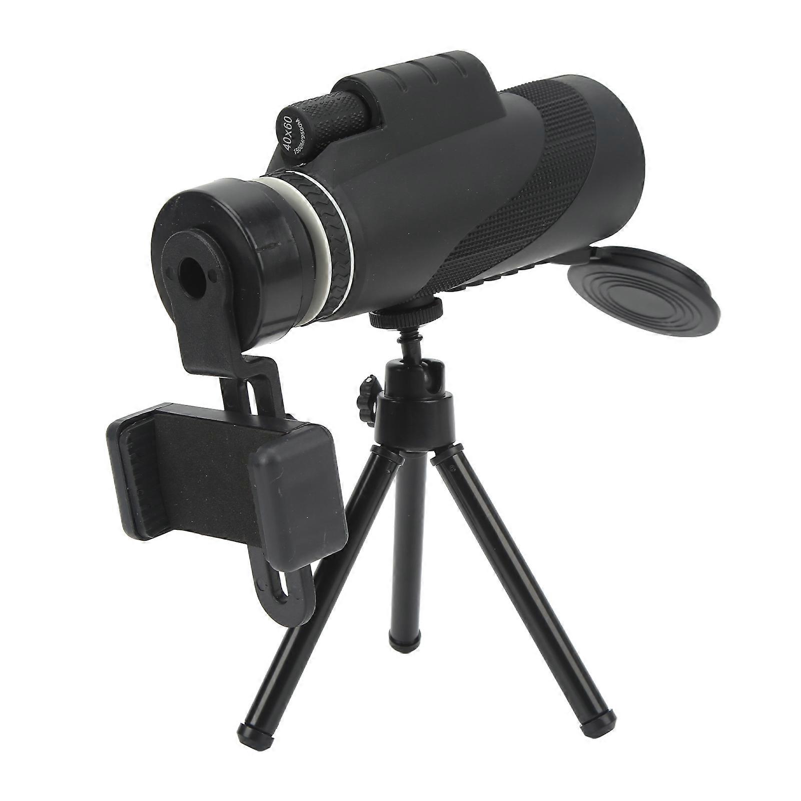 Monocular Telescope 40x60 Portable HD with Tripod for Mobile Phone Camera Outdoor Use