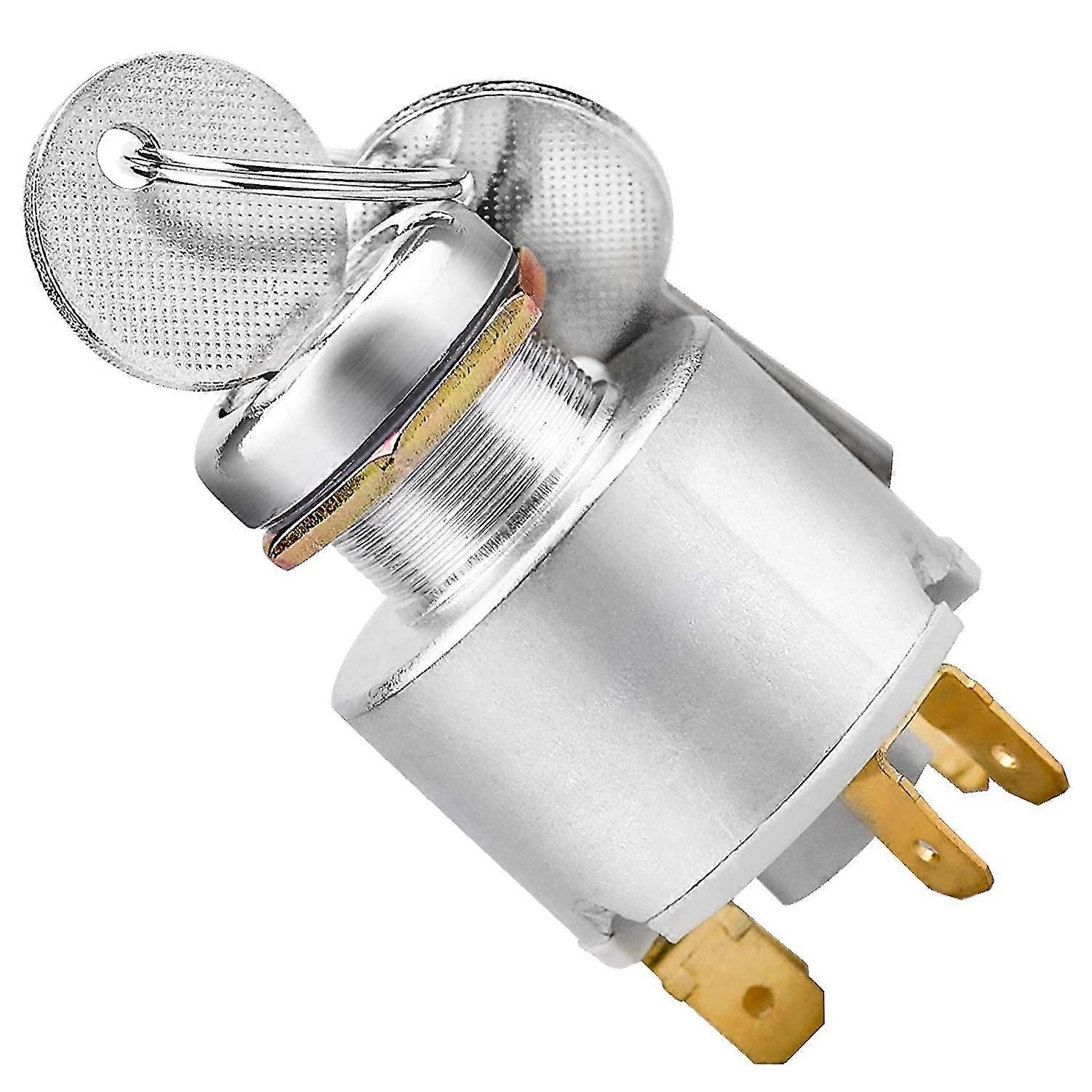 ignition switch, 12v 4-position ignition key switch, universal engine start switch, for most cars, motorcycles and boats