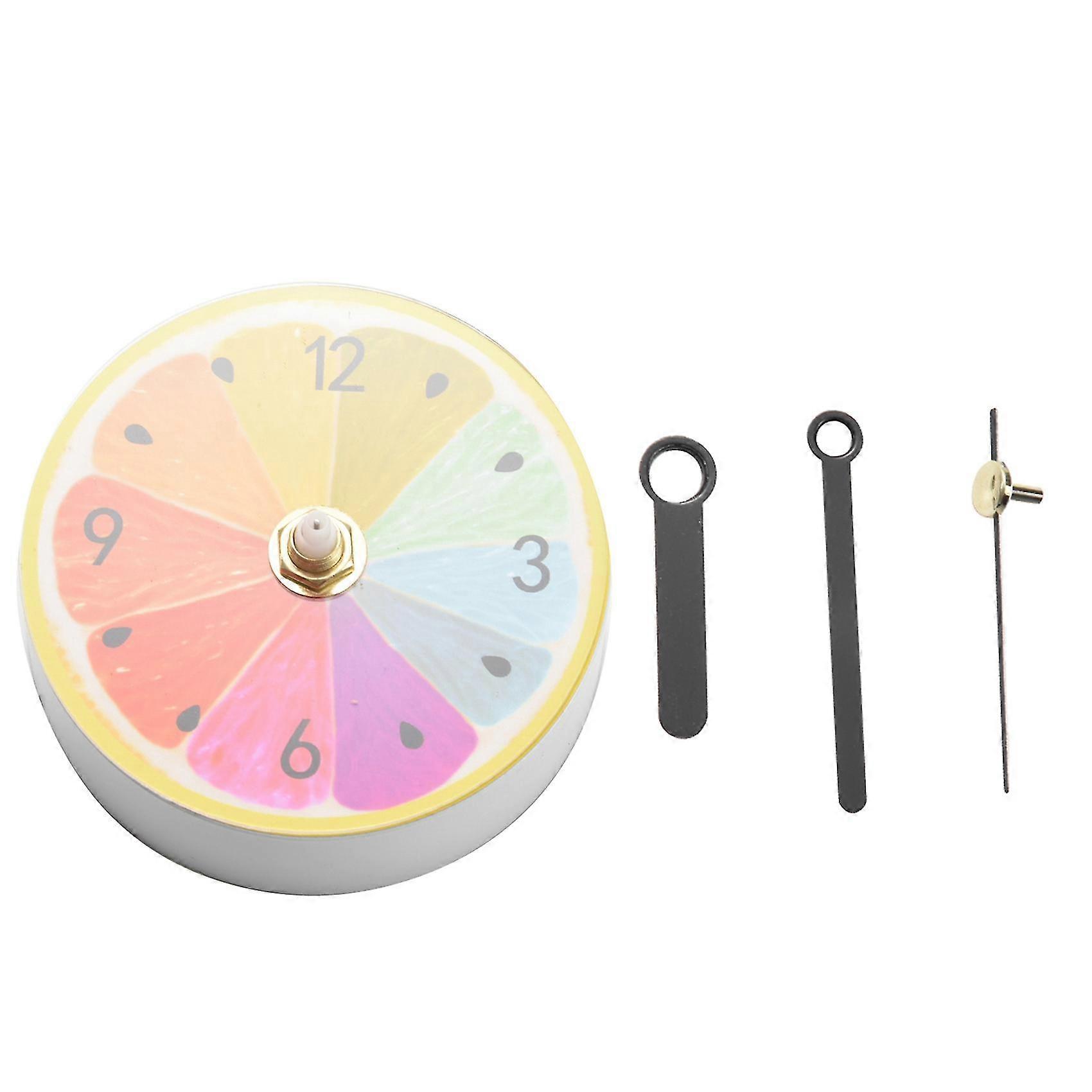 Unique Lemon Pattern Kitchen Refrigerator Fridge Magnet Portable Wall Clock Numeral Magmatic Clock