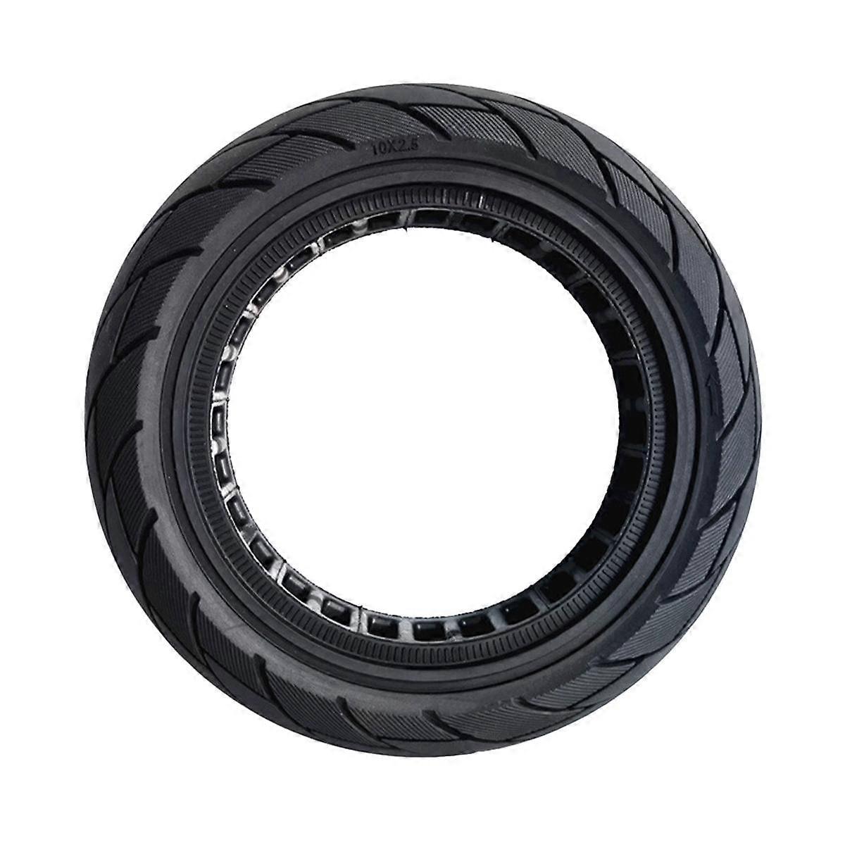 10X2.50-6.5 Hollow Solid Tire MAX G30 Electric Scooter 60/70-6.5 Honeycomb Solid Tire Black 1100G