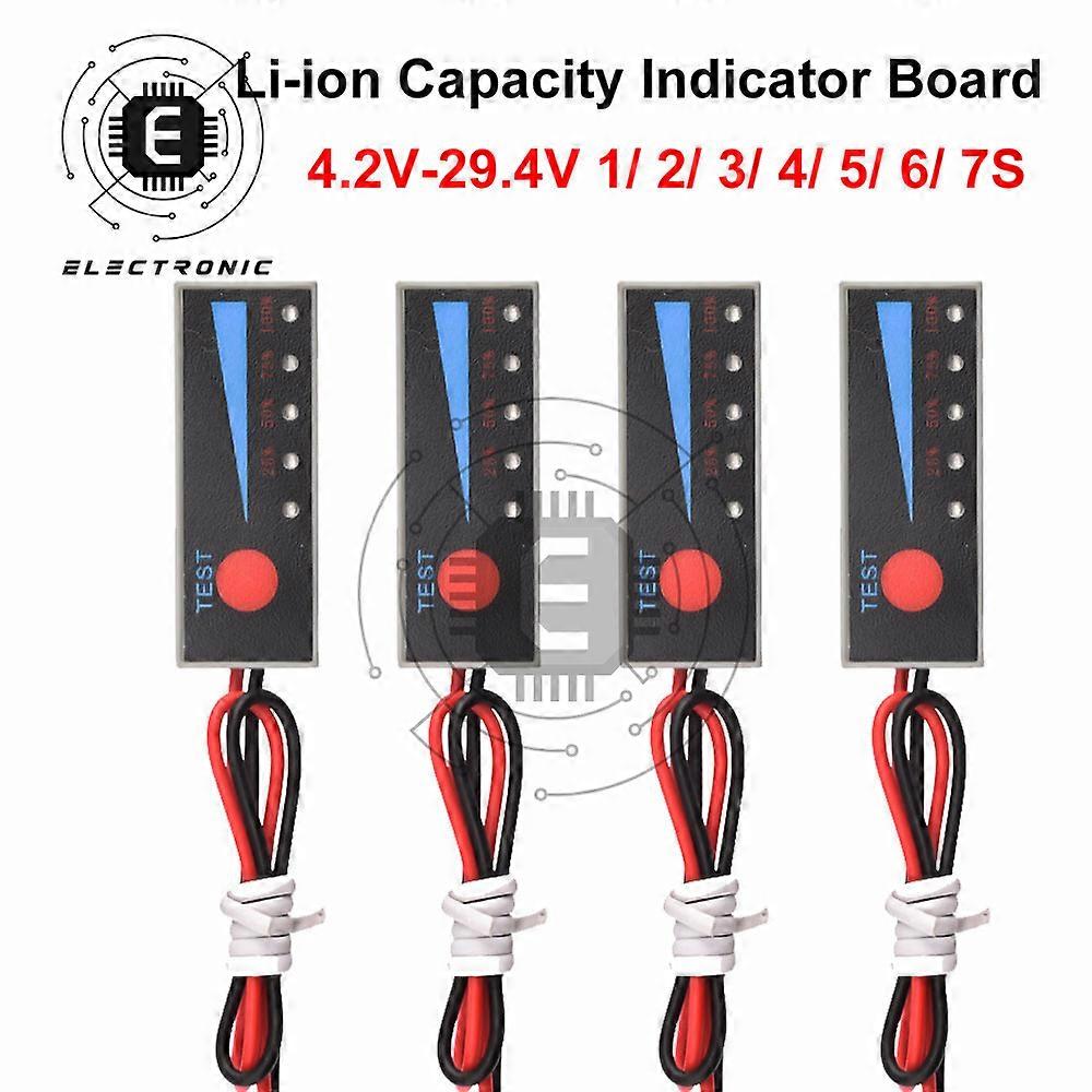 1S 2S 3S 4S 5S 6S 7S 18650 Li-ion Lipo Lithium 12V Lead Acid Battery Level Indicator Tester LCD Display Meter Capacity Voltage