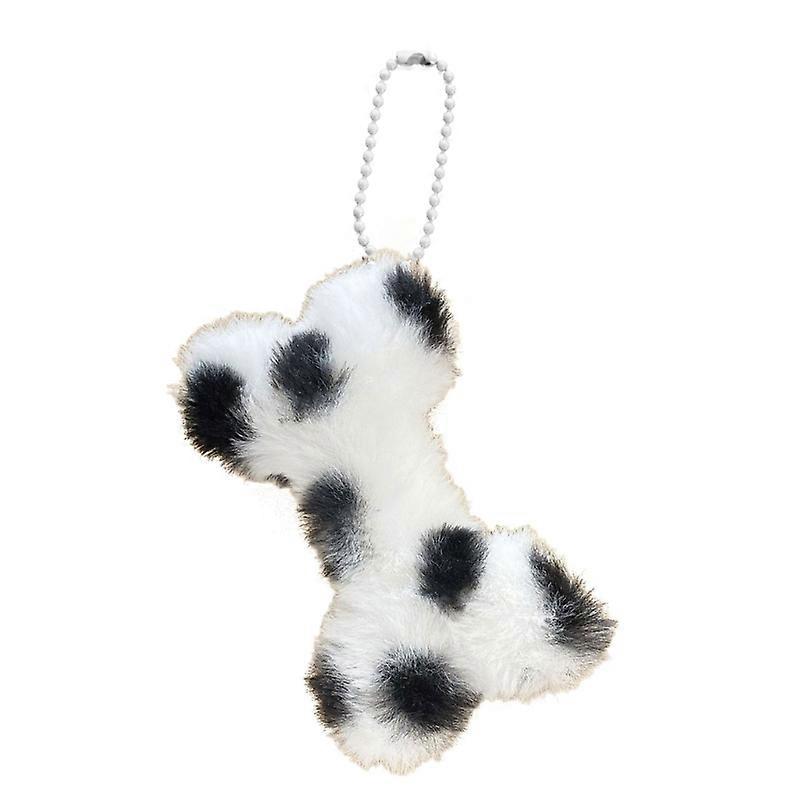 Dog Bone Plush Keychain Unique Animal Bone Keyring Charming Plush Keychain