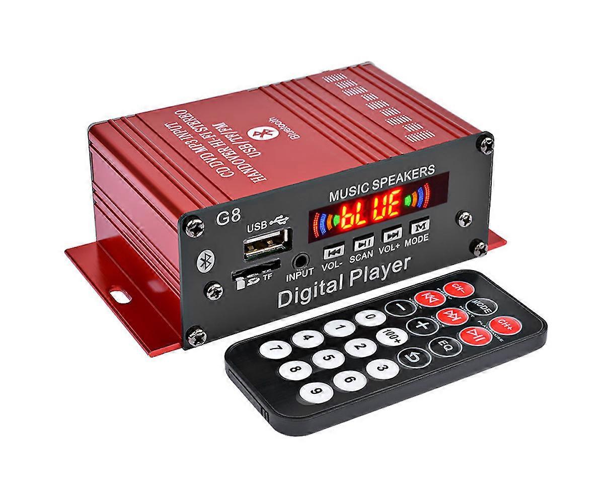 Bluetooth Car Audio Amplifier Digital Player CD DVD MP3 Input Handover Hi Fi Stereo USB TF FM for Home Speakers