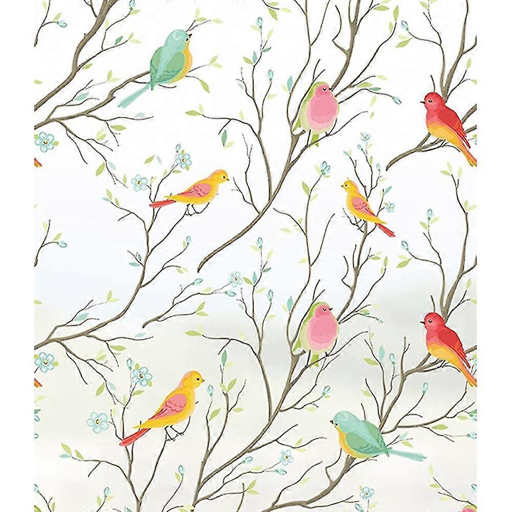 Bird Elecatic - - Glass Background Opaque Ow Stickers