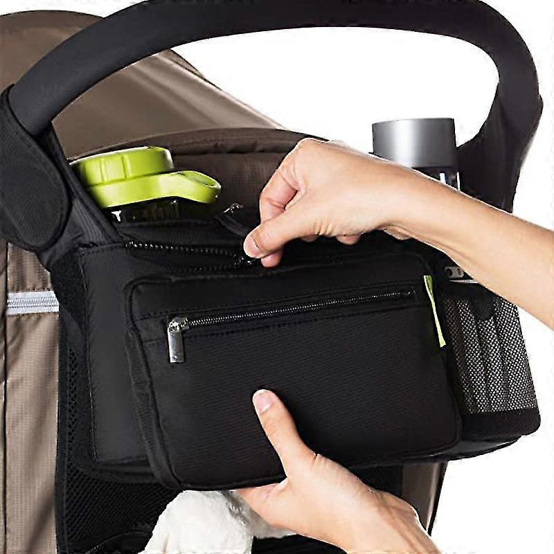 Stroller Organizer With 2 Insulated Cup Holders,carrying Diaper