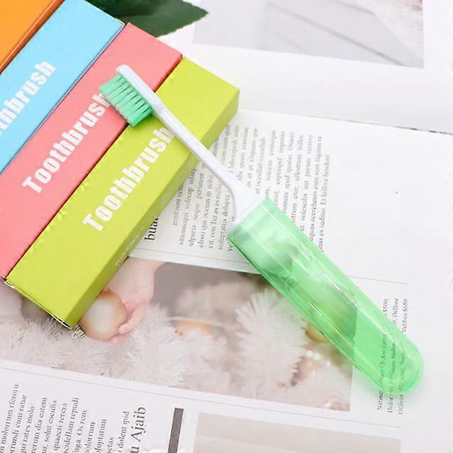 1Pc Travel Portable Folding Toothbrush Super Soft Bristle Toothbrush Fold Travel Camping Hiking Outdoor Easy To Take TeethbrushToothbrushes