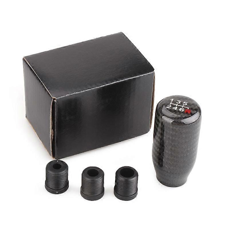 37MA Auto Joysticks Manual 5/6 Speed Carbon Fiber Gear Shift Lever Stick Shifter Knob Transmission Gearstick Balls Universal