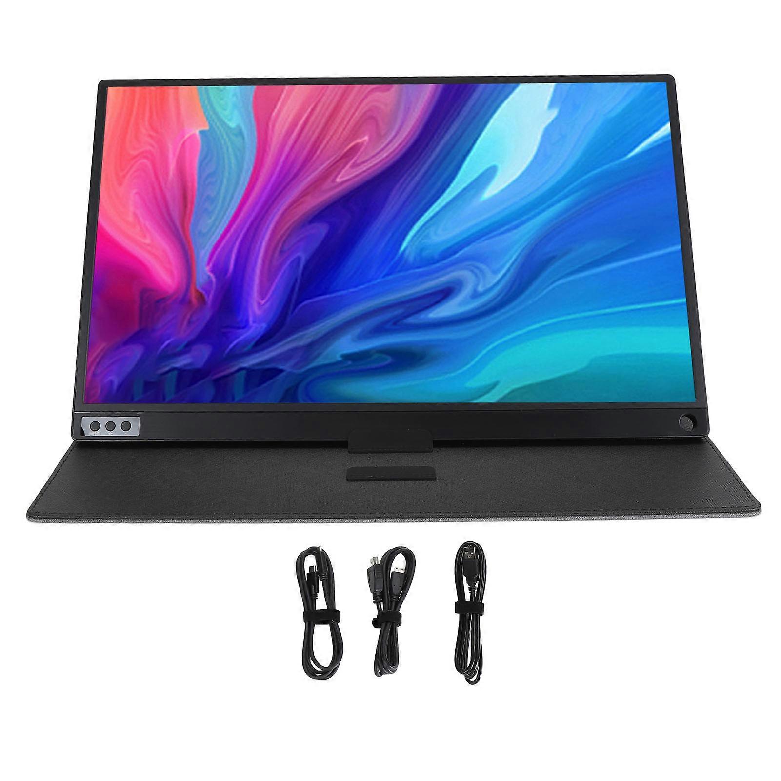 16.1in 1080P Portable Display 16:9 IPS Display 1920x1080P 60Hz VESA Mount USB C 3.1 Gaming Display for PS5 Laptop Computer
