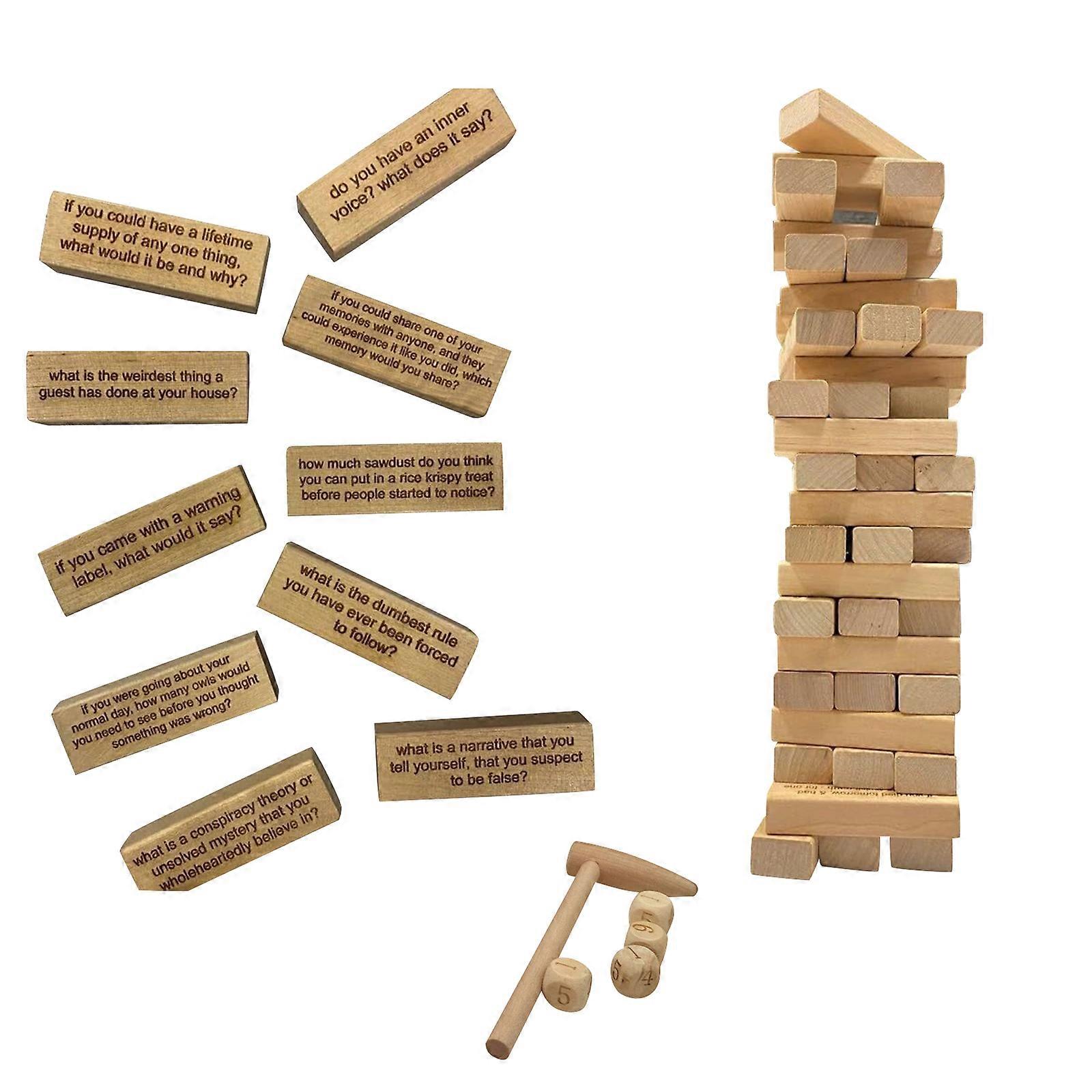 Problem Rolling Tower Game,Wooden Board Tower Game