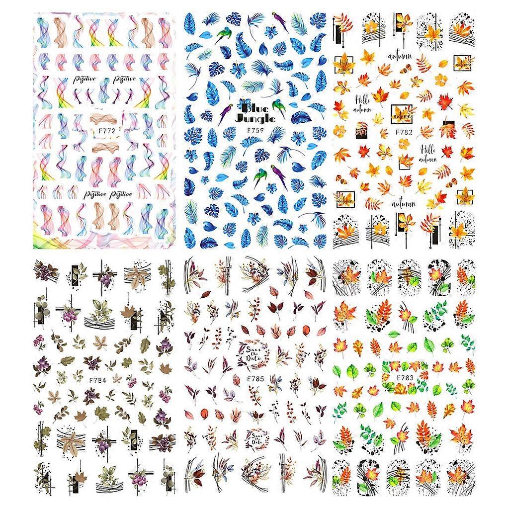 Fall Maple Leaf Nail Art Stickers Decals Fall Leaf Nail Art Stickers Leaf Nail