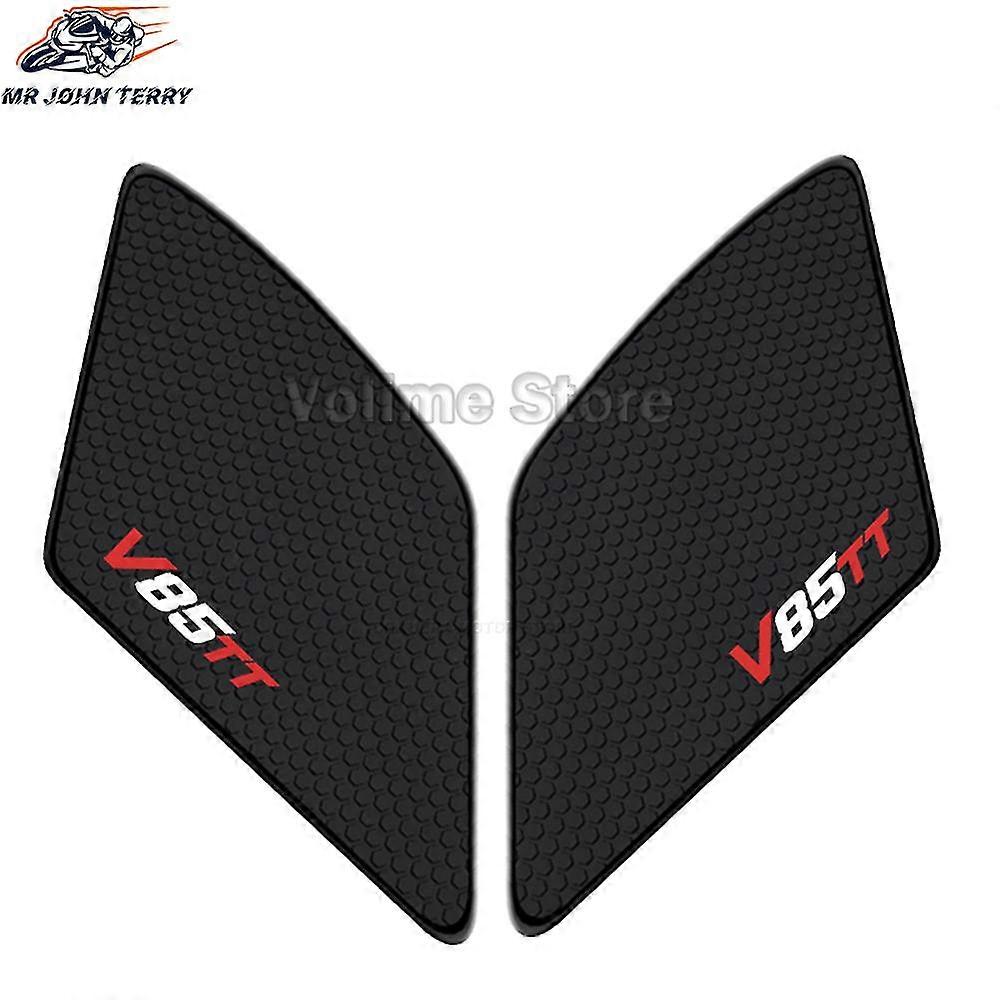 אביזרים לאופנוע מדבקות מיכל דלק צד מונע החלקה מדבקת גומי פד עבור Moto Guzzi V85tt V85 Tt