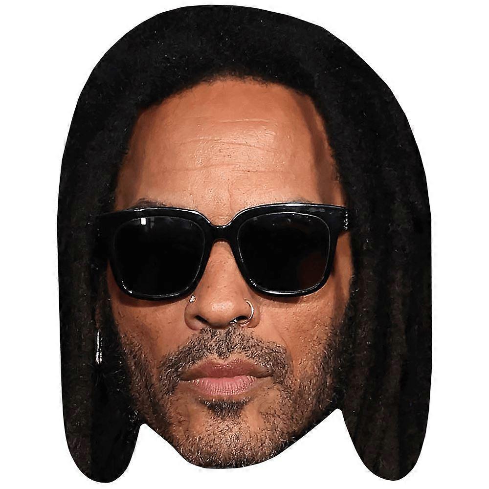 Lenny Kravitz (Glasses) Celebrity Mask, Flat Card Face