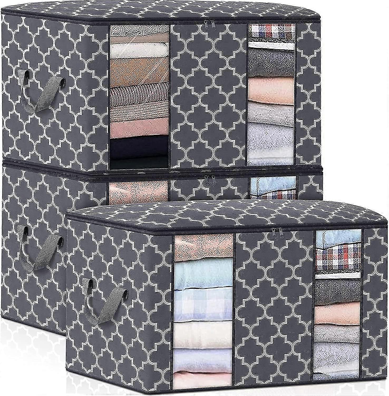 Pcs Storage Bag 100l Large Foldable E Closet Organizer