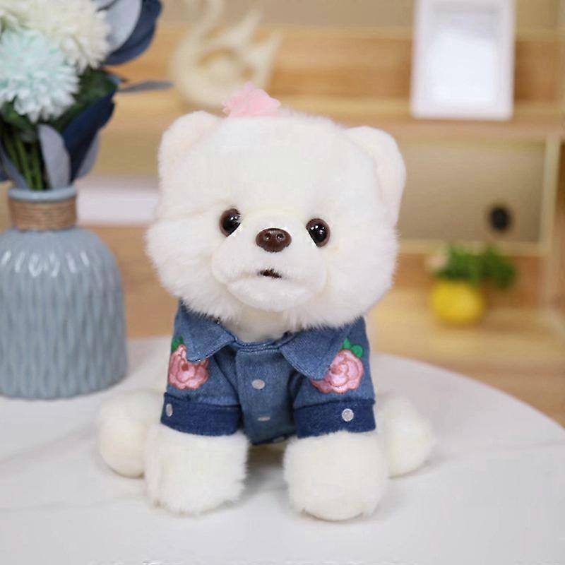 Cute Simulation Plush Toy Dog Pomeranian puppy Doll Cloth Doll Pillow For Children's Birthday Gifts