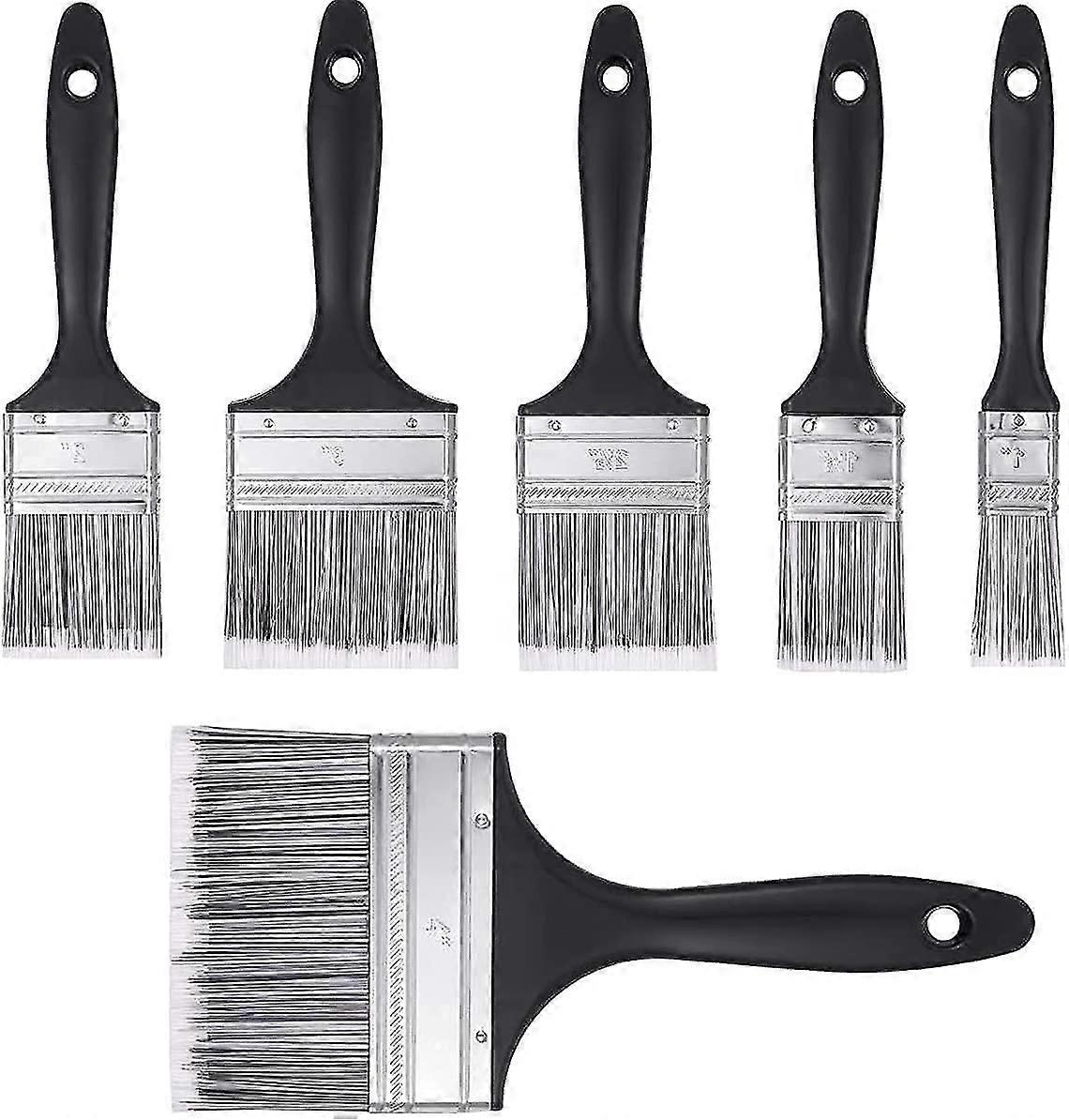6 Pieces Paint Brushes,varnish Brushes Dish Kit Multi-purpose Paint Brushes