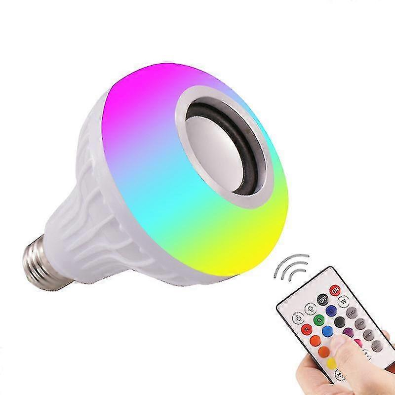 Έξυπνη E27 RGB Bluetooth οδήγησε λάμπα ανάγνωσης μουσικής