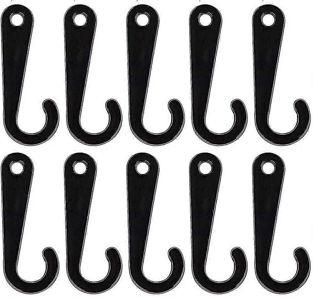 500 Pcs Plastic J-hooks 1.8 Inch Sock Display Hooks For Socks Retail Display Hanger, Black