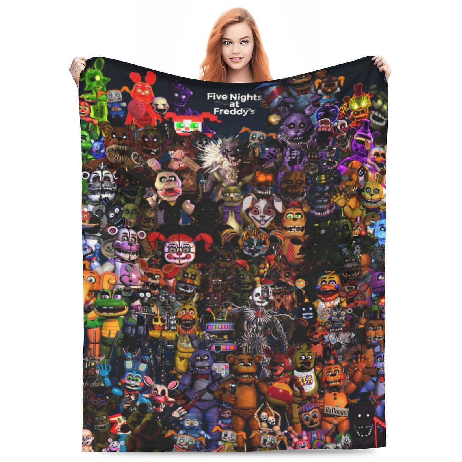 Five Nights At Freddy'S Fleece Blanket Super Soft Cozy Warm Flannel Fleece Throw Blanket For Couch Bed Sofa Throw WMMT5793