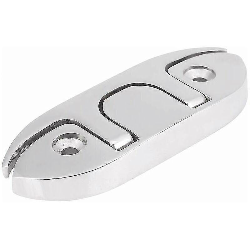Boat Cleat, Boat Mooring Cleats Marine Boat Flip Up 4-1/2" Folding Cleat Dock Mooring Cleat Stainless Steel Deck Rope Cleat Replacement For Marine Yac