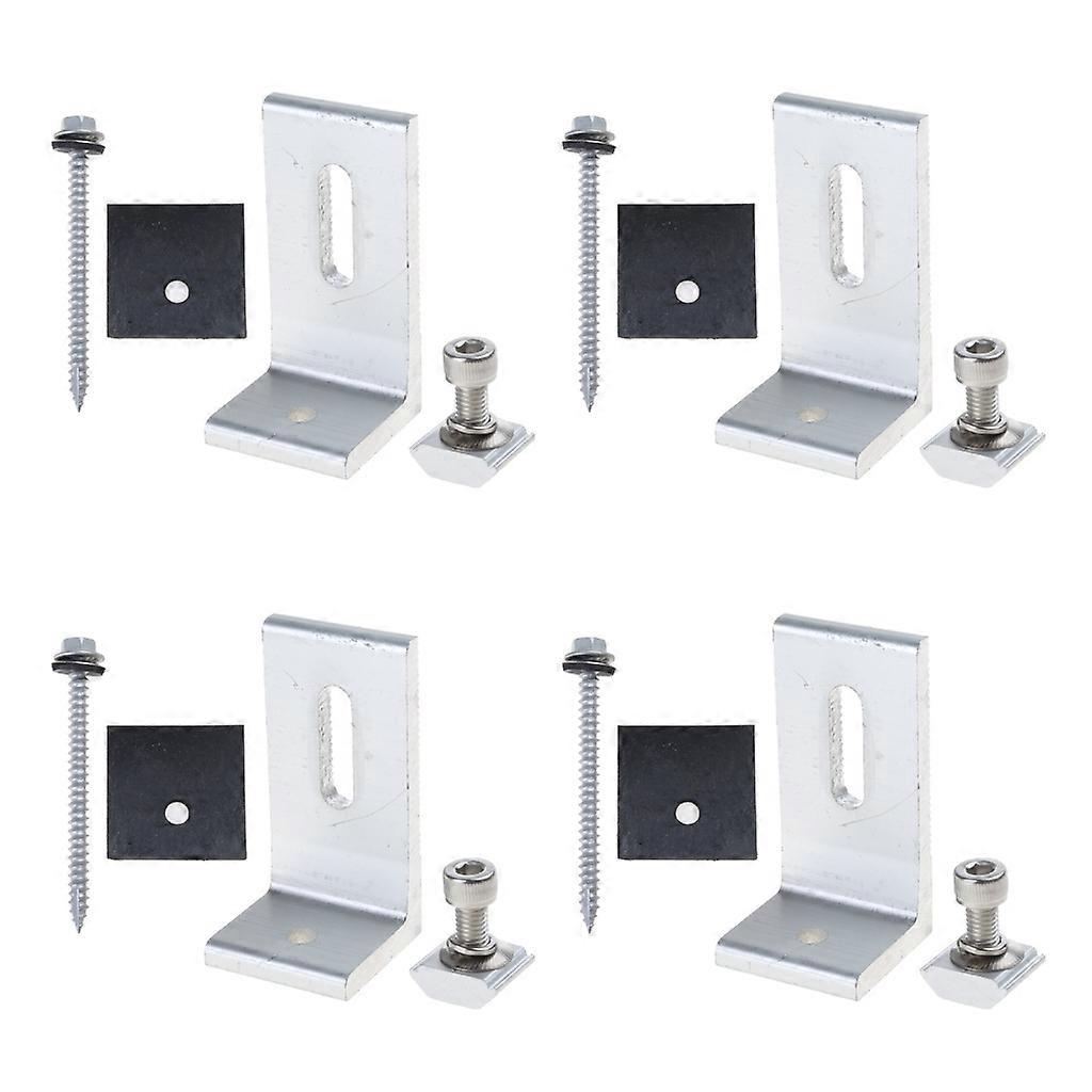 Roof Solar Panel Mounting Bracket System Kit for 1-4 Pieces Solar Panel