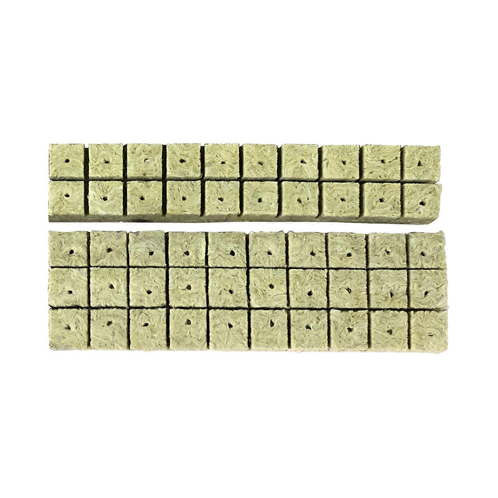 50pcs Rockwool Blocks for Seed Starting and Plant Propagation