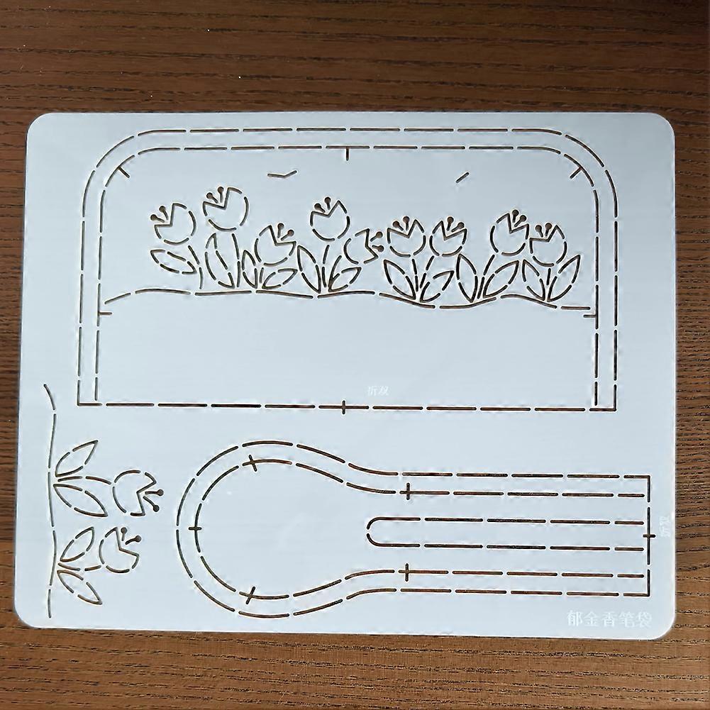 Soft Embroidery Template Plastic Patchworks Tool for Embroidery Patchworks Sewing Craft