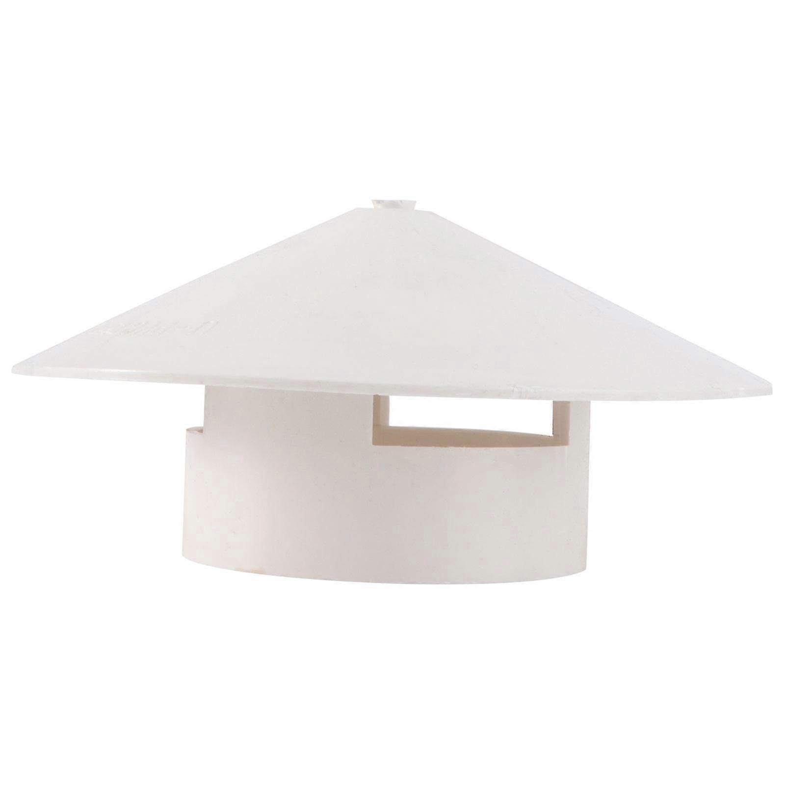 1pc Plastic Rainproof Smokestack Durable Smoke Funnel Protector (White)