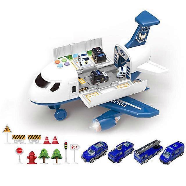 New Deformation Music Simulation Track Inertia Toy Aircraft Large Size Passenger Plane Kids Airliner Toy Car for Children's Gift