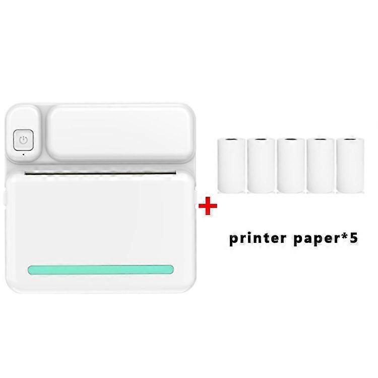 C19 Bluetooth Pocket Thermal Printer Blue Printer Paper x 5 Blue Printer Paper x 5