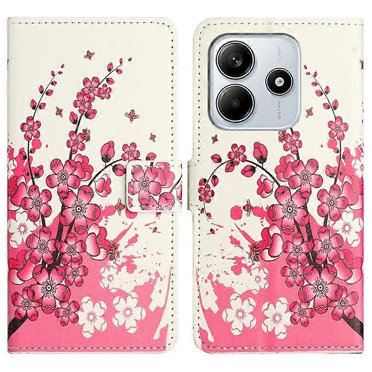 Compatible For Xiaomi Redmi Note 14 5G Case Pattern Print PU Leather Wallet Phone Cover